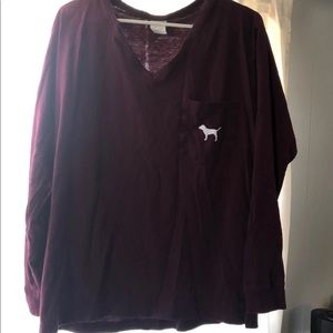 PINK long sleeve Tee